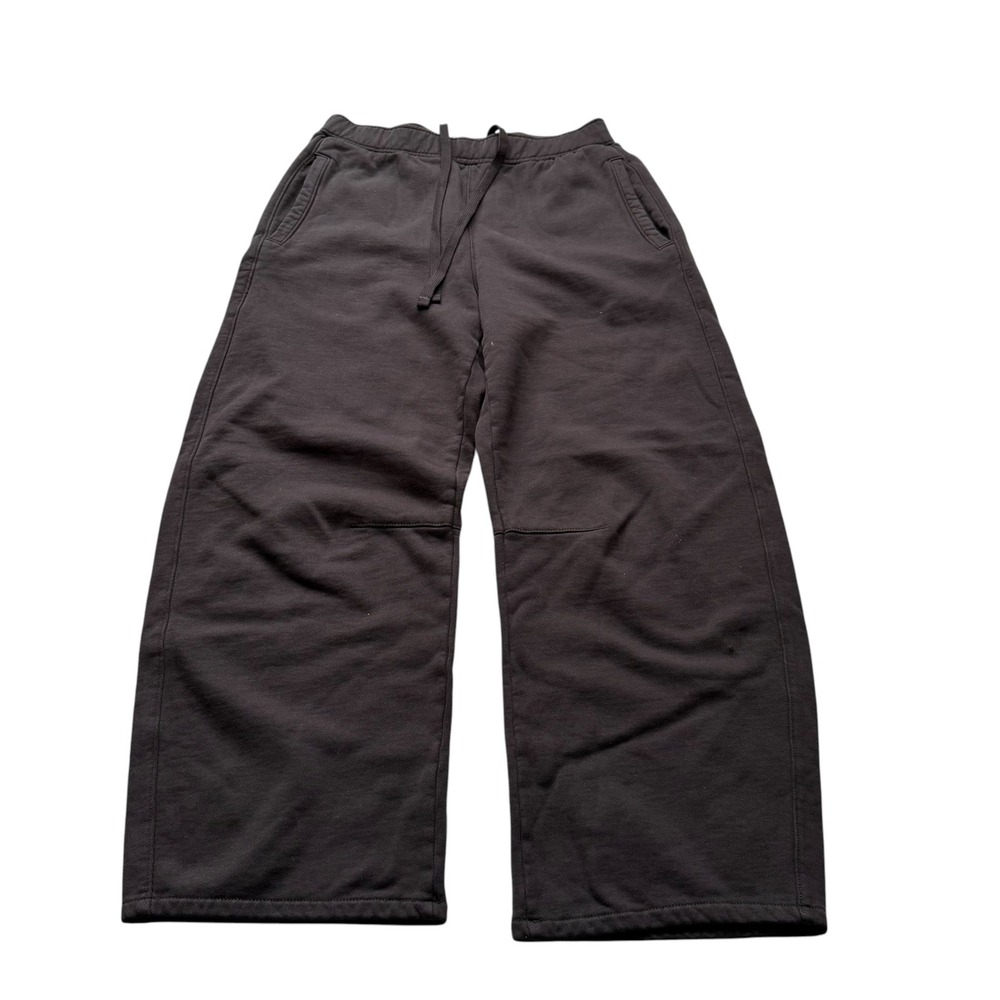 CITIZENS OF HUMANITY Miro Wide Leg Sweatpants Faded Black Brown Fleece Women's S
